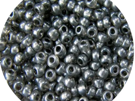 Чешский бисер Preciosa №10/0, круглый, цвет 08349 темно-серый, 50 г