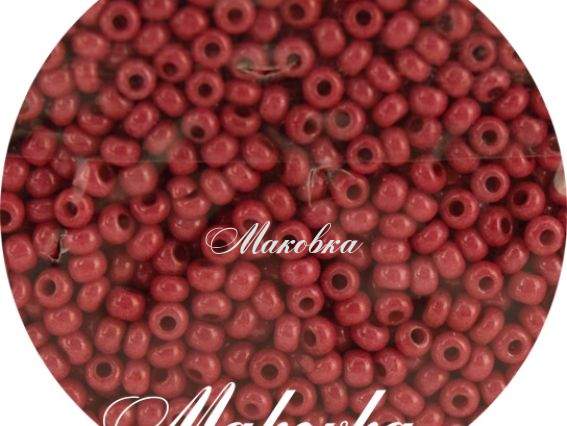 Чешский бисер Preciosa №10/0, круглый, цвет 16198 малиновый