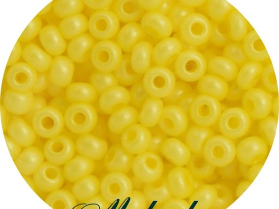 Чешский бисер Preciosa №10/0, круглый, цвет 16986 желтый