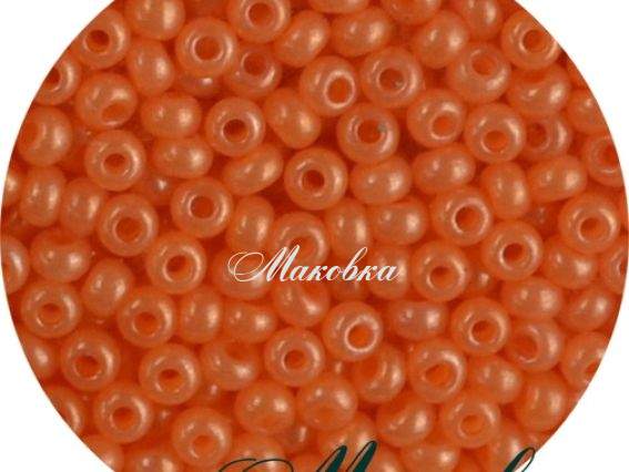 Чешский бисер Preciosa №10/0, круглый, цвет 17189 абрикосовый 50 г