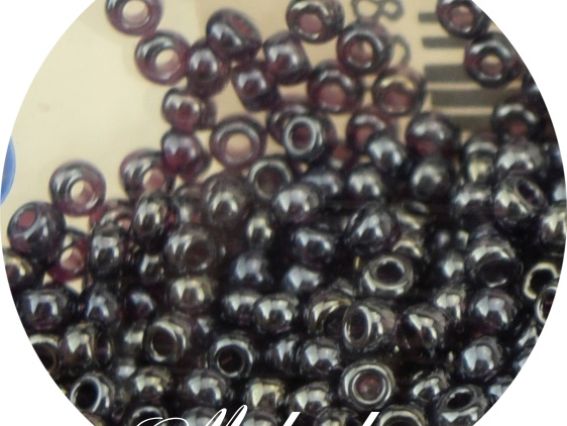 Чешский бисер Preciosa №10/0, круглый, цвет 26080 баклажаново-сиреневый темный , 50 г