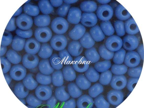 Чешский бисер Preciosa №10/0, круглый, цвет 33210 синий, 50 г