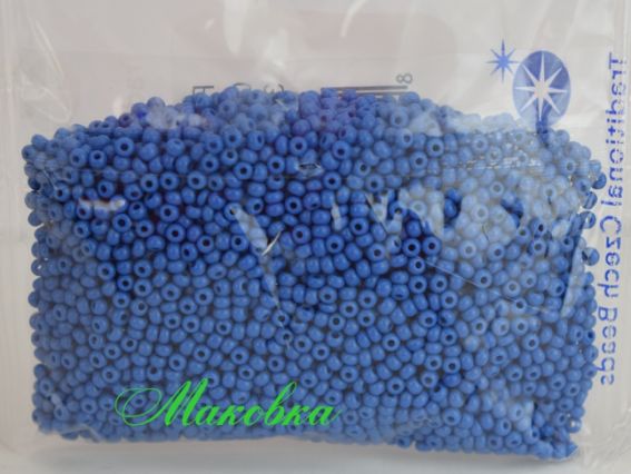 Preciosa Чешский бисер №10/0, круглый, 50 г, цвет синий 33210 