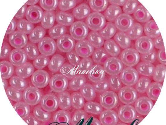 Чешский бисер Preciosa №10/0, круглый, цвет 37126 св.розовый 50 г