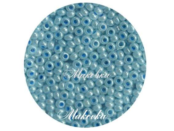Чешский бисер Preciosa №10/0, круглый, цвет 37365 голубой 50 г