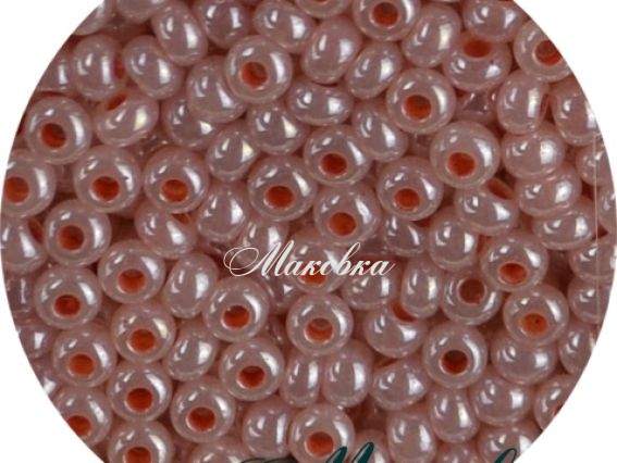 Чешский бисер Preciosa №10/0, круглый, цвет 37389 бледно-розовый 50 г