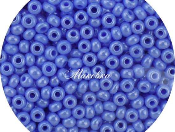 Чешский бисер Preciosa №10/0, круглый, цвет 38020 , 50 г св. синий