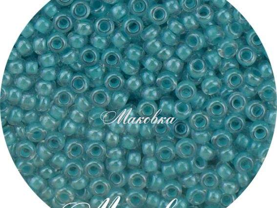 Чешский бисер Preciosa №10/0, круглый, цвет 38158 мятно-голубой 50 г
