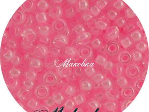 Чешский бісер Preciosa №10/0, круглый, цвет 38173 розовый неон 50 г Чешский бісер Preciosa №10/0, круглый, цвет 38173 розовый неон 50 г