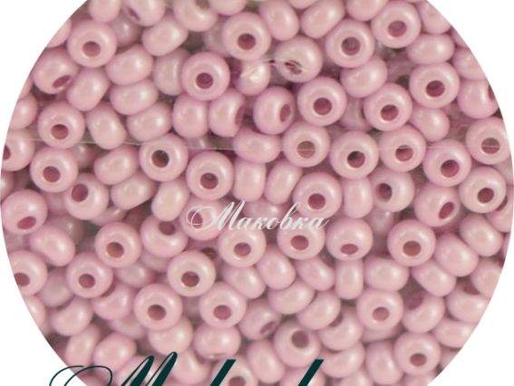 Чешский бисер Preciosa №10/0, круглый, цвет 46326 розово-сиреневый, 50 г