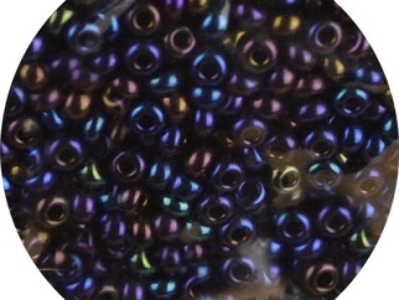 Чешский бісер Preciosa №10/0, круглый, цвет 59205 радужный сине-фиолетовый Чешский бісер Preciosa №10/0, круглый, цвет 59205 радужный сине-фиолетовый