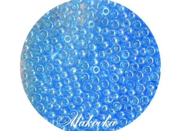 Чешский бисер Preciosa №10/0, круглый, цвет 66010 голубой 50 г