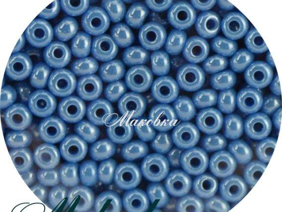 Чешский бисер Preciosa №10/0, круглый, цвет 68080 темная бирюза, 50г