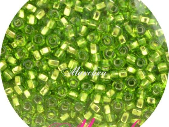 Чешский бисер Preciosa №10/0, круглый, цвет 57220 салатовый 50г