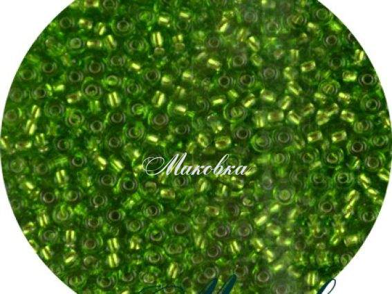 Чешский бісер Preciosa №10/0, круглый, цвет 57430 зеленый Чешский бісер Preciosa №10/0, круглый, цвет 57430 зеленый