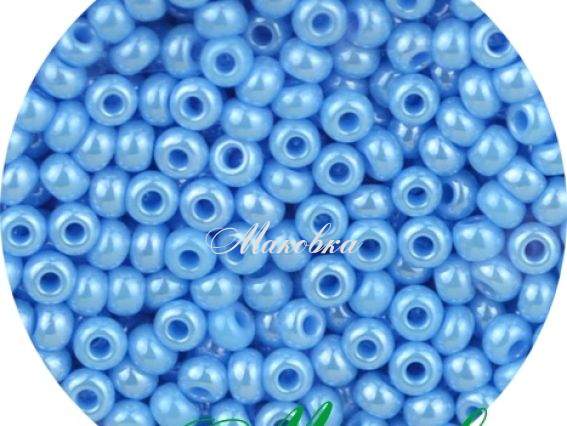 Чеський бісер Preciosa №10/0, круглий, колір 68020 світло-синій 50 г Чеський бісер Preciosa №10/0, круглий, колір 68020 світло-синій 50 г