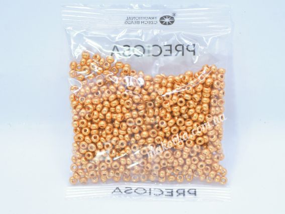 Чеський бісер Preciosa №6/0, круглий, 311-19 колір золото 18389 50 г