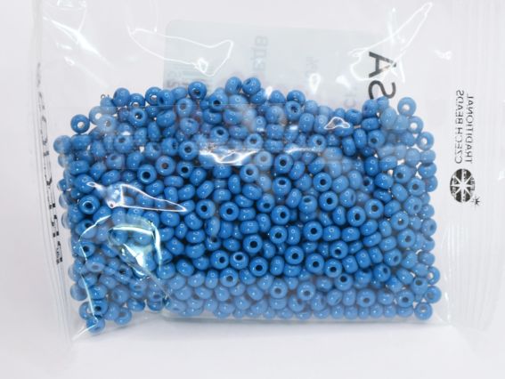 Чешский бисер Preciosa №6/0, круглый, 311-19 цвет 33220 натуральный непрозрачный синий джинс50 г