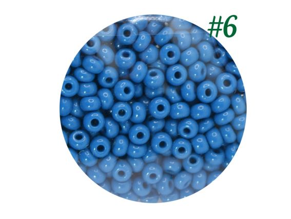 Бисер Preciosa №6, круглый 311-19 цвет 33220 синий джинс 50 г