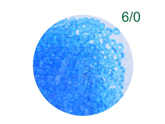 Бісер Preciosa №6, круглий 311-19 колір 60030 світлий синій 50 г Бісер Preciosa №6, круглий 311-19 колір 60030 світлий синій 50 г