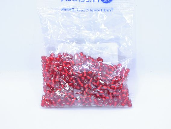 Чеський бісер Preciosa №6/0, круглий, 311-19 колір 97090 червоний сіамський рубін 50 г