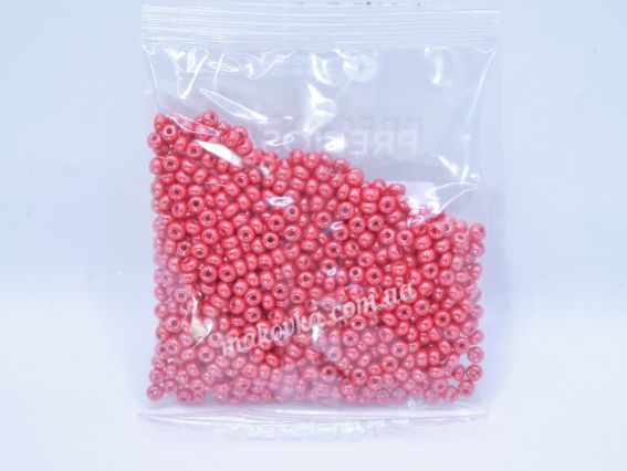 Чеський бісер Preciosa №6/0, круглий, 311-19 колір 98190 непрозорий перлинний червоний 50 г