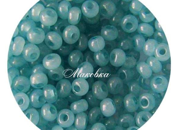 Бисер 5 гр Preciosa 02133 цветной алебастр, голубой