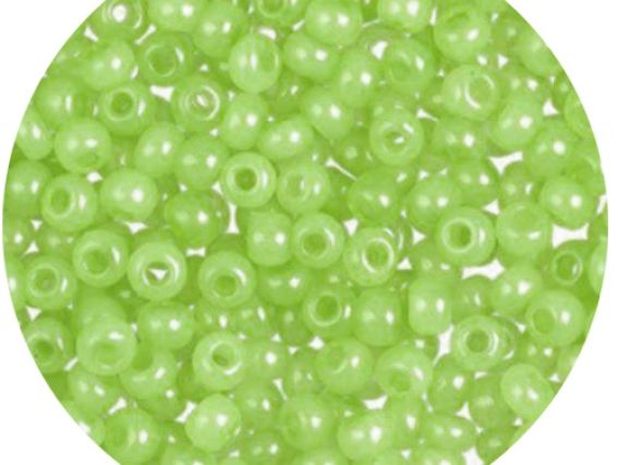 Бисер 5 гр Preciosa 02154 цветной алебастр, салатовый