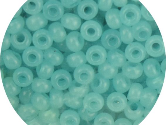 Бисер 5 гр Preciosa 02165 цветной алебастр, зелено-голубой