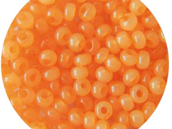 Бисер 5 гр Preciosa 02184 цветной алебастр, абрикосовый