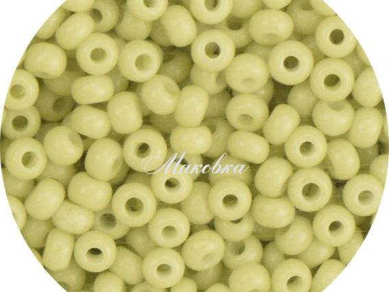 Чешский бисер Preciosa №10/0, круглый, цвет 03152 св-салатовый, 50 г