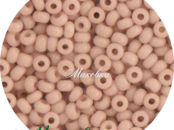 Чешский бисер Preciosa №10/0, круглый, цвет 03294 бледно- розовый, 50 г