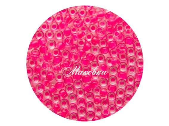 Чеський бісер Preciosa №10 / 0, круглий, 08777 рожевий неон 50 г Чеський бісер Preciosa №10 / 0, круглий, 08777 рожевий неон 50 г