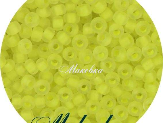 Бисер Preciosa матовый 08786 , №10, 331-39 желтый неон 50 г 