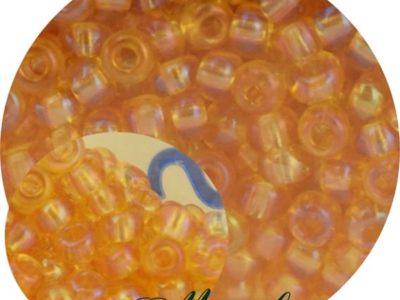 Бисер 5 гр Preciosa 11020 прозрачный блестящий желто-бежевый, ЧМ