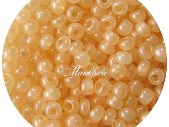 Бисер 5 гр Preciosa 17292 цветной алебастр бледный желто-персиковый