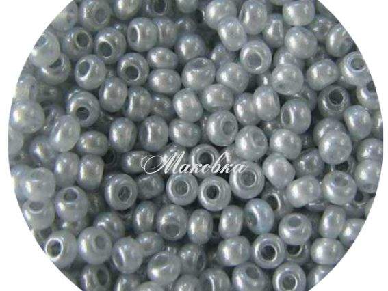 Бісер 5 гр Preciosa 17708 кольоровий алебастр сірий Бісер 5 гр Preciosa 17708 кольоровий алебастр сірий