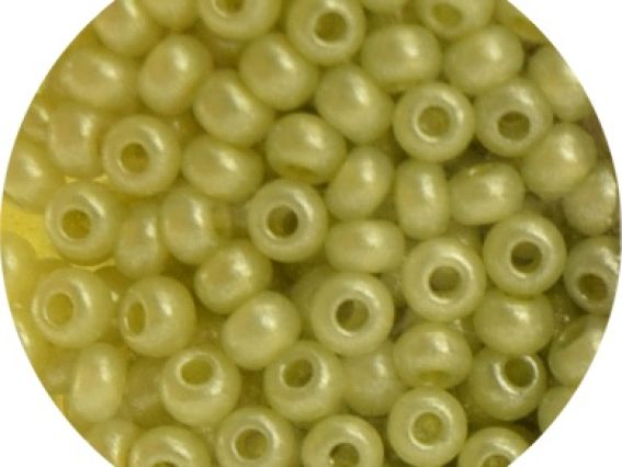 Чешский бисер Preciosa №10/0, круглый, цвет 17786 зеленый оливка 50 г