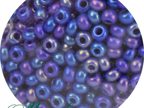 Чешский бісер Preciosa №10/0, круглый, цвет 34050 темный синий радужный 50 г Чешский бісер Preciosa №10/0, круглый, цвет 34050 темный синий радужный 50 г