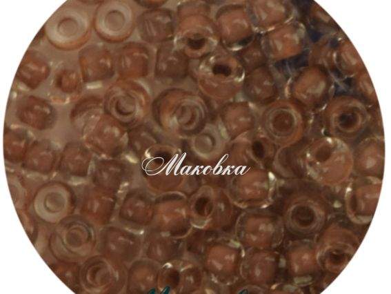 Бісер 5 гр Preciosa 38318/1 прозорий пофарбований всередині, коричневий, ЧМ Бісер 5 гр Preciosa 38318/1 прозорий пофарбований всередині, коричневий, ЧМ