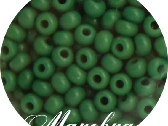 Чеський бісер Preciosa №10/0, круглий, колір 53240 т. зелений 50 г Чеський бісер Preciosa №10/0, круглий, колір 53240 т. зелений 50 г