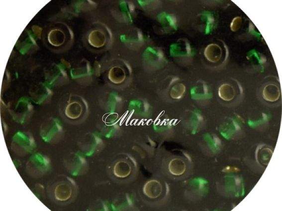 Чешский бисер Preciosa №10/0, круглый, цвет 57150 темно-зеленый 50 г