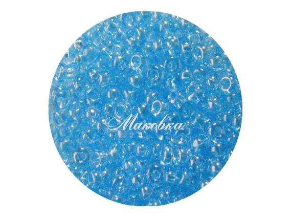 Чеський бісер Preciosa №10/0, круглий, колір 66000 блакитний 50 г Чеський бісер Preciosa №10/0, круглий, колір 66000 блакитний 50 г