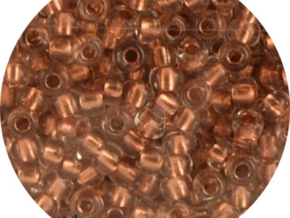 Чешский бисер Preciosa №10/0, круглый, цвет 68105 прозрачный с медным прокрасом, 50 г