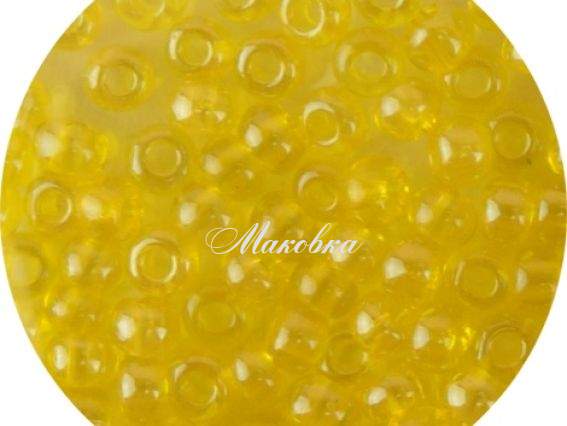 Чешский бисер Preciosa №10/0, круглый, цвет 86010 желтый 50 г