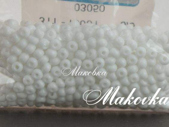 Бісер Preciosa №6, круглий 311-19 колір 03050 білий 50 г