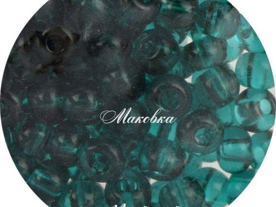 Бісер Preciosa №6, круглий 311-19 колір 50710 зелений прозорий 50 г