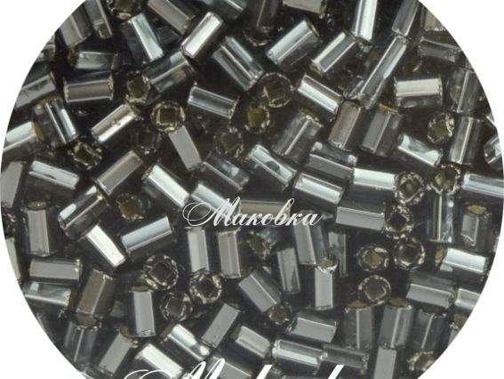Бісер Preciosa стеклярус-1, 351-22 цвет 47010, прозрачный серебро серый 50 г Бісер Preciosa стеклярус-1, 351-22 цвет 47010, прозрачный серебро серый 50 г