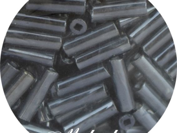 Чешский бисер Preciosa стеклярус-3, 35127 цвет 46010, прозрачный серый 50 г