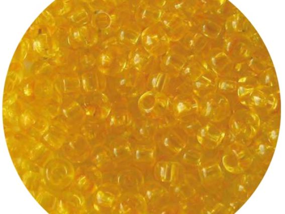 Бисер 5 гр Preciosa 01181 сольгель окрашенный хрусталь жёлтый , ЧМ